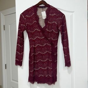 Brand new tags on Olivaceous lace dress mini.